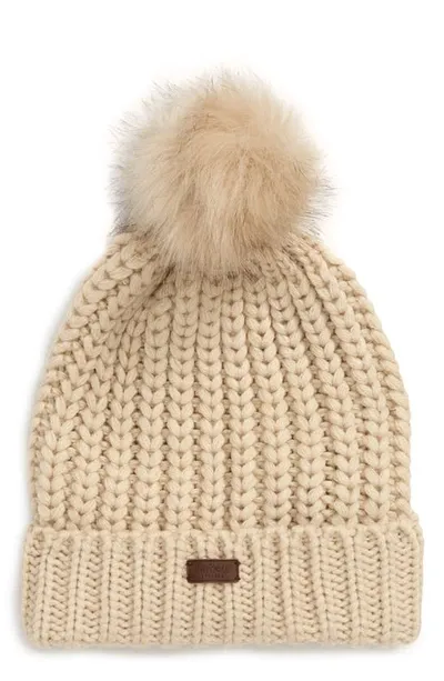 Barbour Saltburn Beanie In Pearl