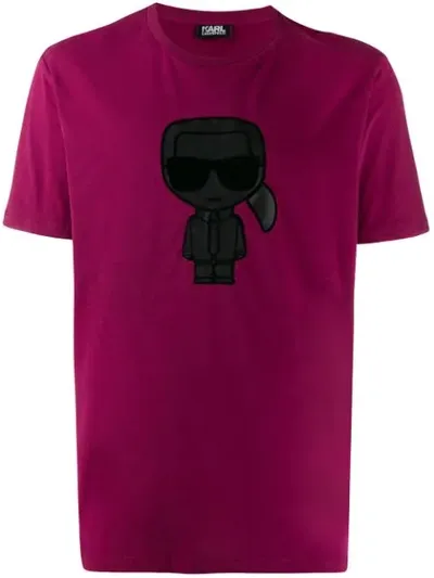 Karl Lagerfeld Ikonik Print T-shirt In Pink