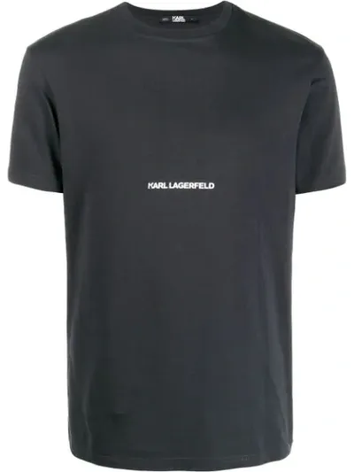 Karl Lagerfeld Essential Logo T-shirt In Black