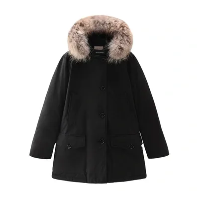 Woolrich Arctic Parka With Murmasky Fur In Dark Navy