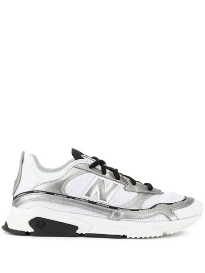 New Balance Metallic Low Top Sneakers In White ,grey