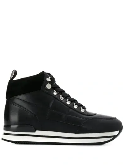 Hogan H222 Sneaker Boots In Black