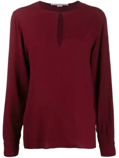 Stella Mccartney Keyhole-detail Blouse In Red