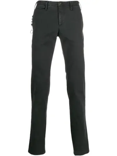 Pt01 Slim Fit Keychain Trousers In Grey