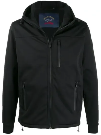 Paul & Shark Varie Hooded Jacket In Black