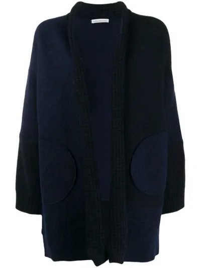 Stefano Mortari Open Knitted Cardigan In Blue