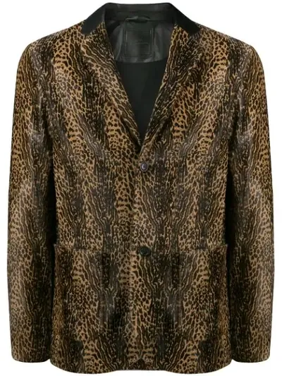 Desa 1972 Leopard-print Coat In Brown