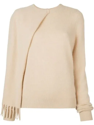 Proenza Schouler Cashmere Draped Jumper In Brown