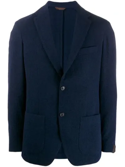 Altea Fitted Bouclé Blazer In Blue