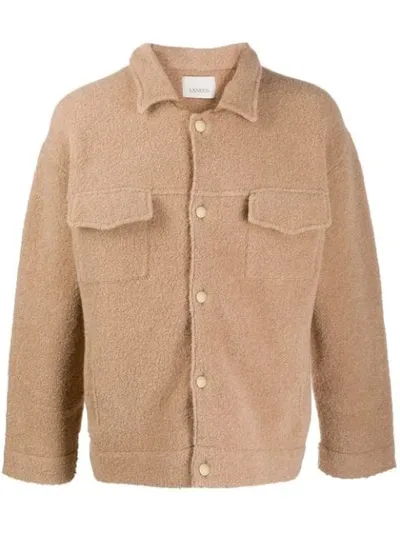 Laneus Lightweight Knit Jacket In Neutrals