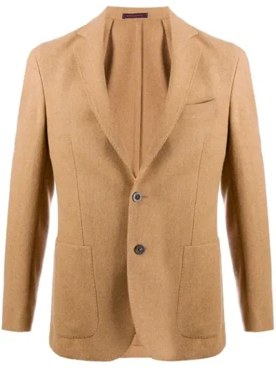 The Gigi Single-breasted Blazer In Brown