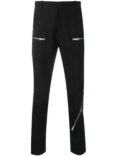 Paul Smith Zip-detail Trousers In Black