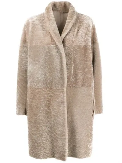 Salvatore Santoro Oversized Coat In Neutrals