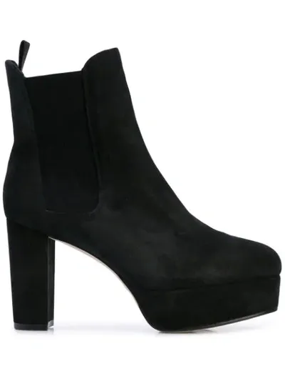 Stuart Weitzman Sophia Chill Platform Boots In Black