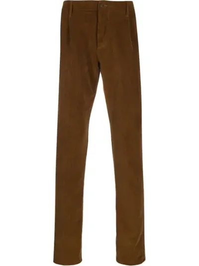 Fortela Corduroy Chinos In Brown