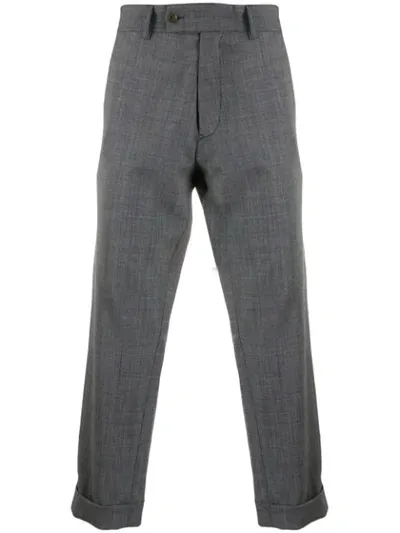 Société Anonyme Cropped Woven Trousers In Grey