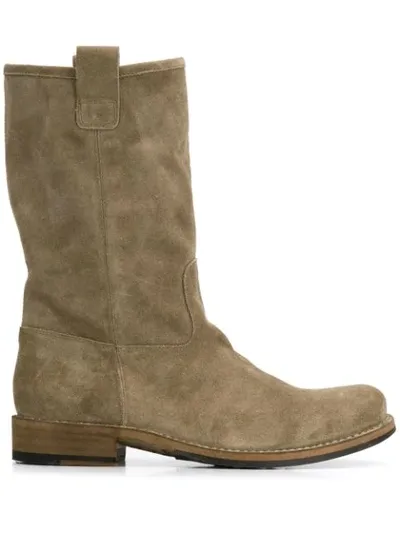 Officine Creative Legrand Mid-calf Boots In Neutrals