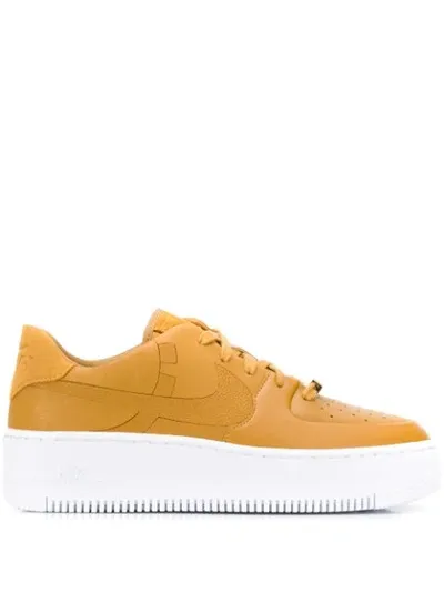 Nike Perforated Style Sneakers In Brown