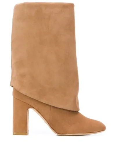 Stuart Weitzman Lucinda Boots In Brown