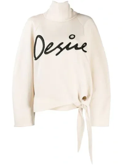 Christopher Kane Desire Sweatshirt In Neutrals