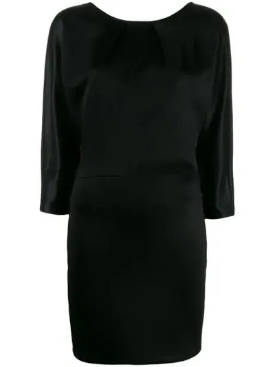 Patrizia Pepe Dolman Sleeve Dress In Black