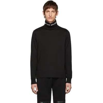 Takahiromiyashita The Soloist Takahiromiyashita Thesoloist. Black Jersey Long Sleeve Turtleneck