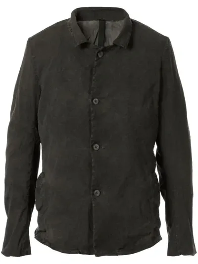 Poème Bohèmien Long-sleeve Fitted Shirt In Black