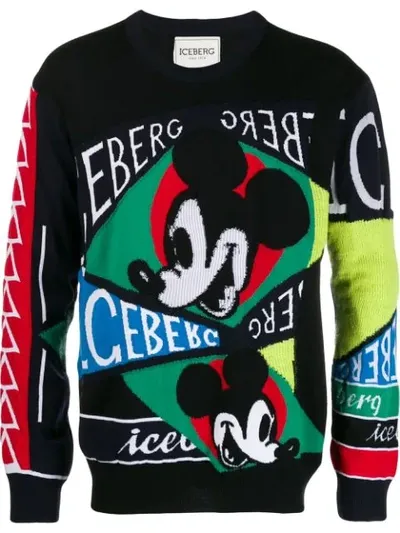 Iceberg Maglia Jacquard Mickey Mouse Multicolor