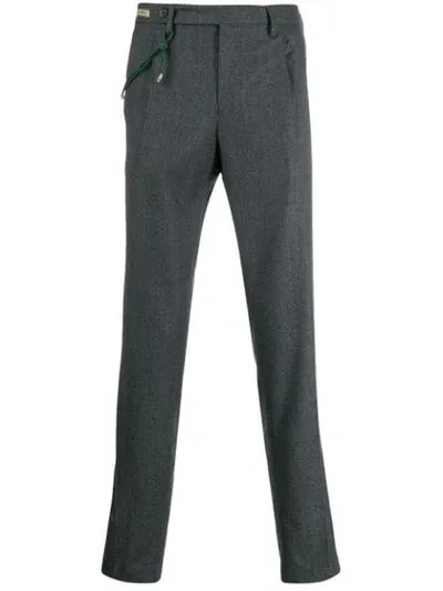 Berwich Straight-leg Tailored Trousers In Grey