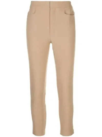 Chloé Cropped Trousers In Neutrals