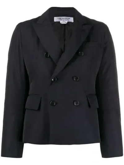 Comme Des Garçons Comme Des Garçons Double Buttoned Padded Blazer In Blue