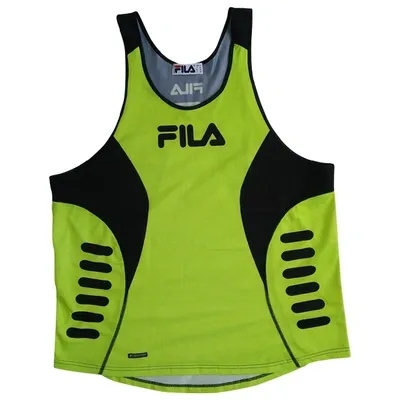 Pre-owned Fila Yellow Synthetic T-shirt