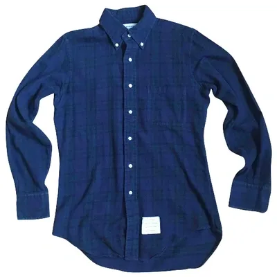 Pre-owned Thom Browne Shirt In Blue