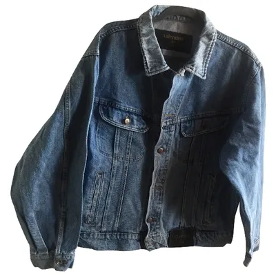 Pre-owned Valentino Jacket In Blue