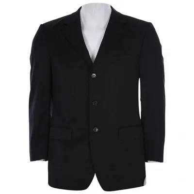 Pre-owned Z Zegna Wool Vest In Black