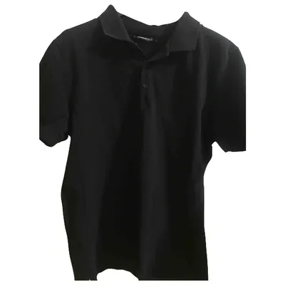 Pre-owned Karl Lagerfeld Polo Shirt In Black