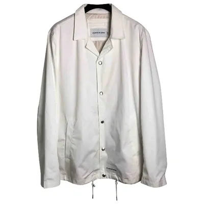 Pre-owned Calvin Klein Coat In White