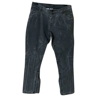 Pre-owned Dolce & Gabbana Grey Cotton Jeans