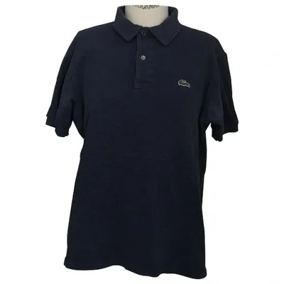 Pre-owned Lacoste Polo Shirt In Blue