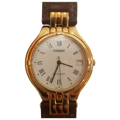 Pre-owned Tissot Watch In Gold