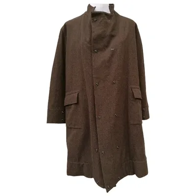 Pre-owned Yohji Yamamoto Wool Coat