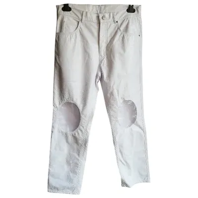 Pre-owned M1992 Trousers In White