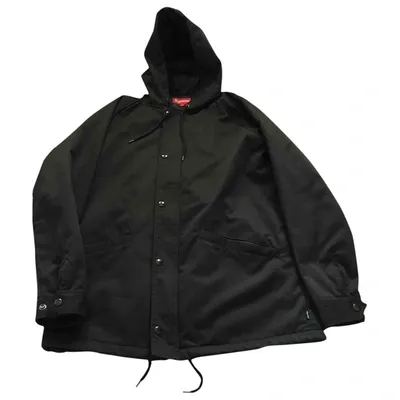 Pre-owned Supreme Coat In Black