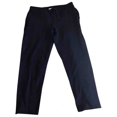 Pre-owned Club Monaco Trousers In Black