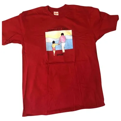 Pre-owned Supreme Red Cotton T-shirt