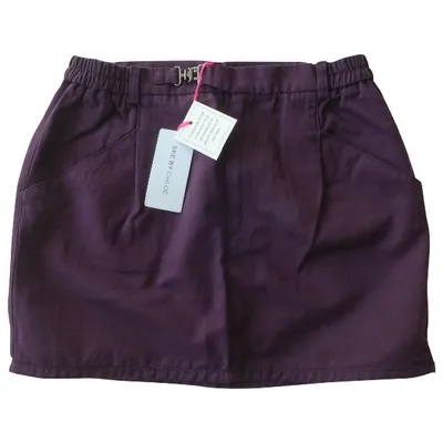 Pre-owned See By Chloé Mini Skirt In Purple