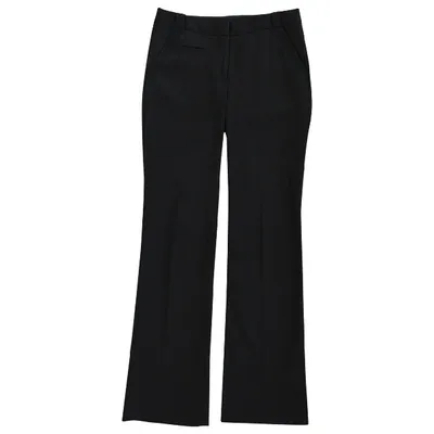 Pre-owned Diane Von Furstenberg Trousers In Black