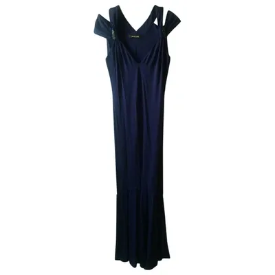 Pre-owned Roberto Cavalli Maxi Dress In Purple