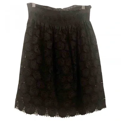 Pre-owned Miu Miu Mid-length Skirt In Black