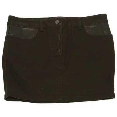 Pre-owned Alexander Wang T Mini Skirt In Black